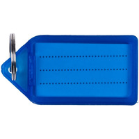 Zawieszki na klucze Q-CONNECT, 55x30mm, 40 szt., niebieskie