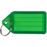 Zawieszki na klucze Q-CONNECT, 55x30mm, 40 szt., zielone