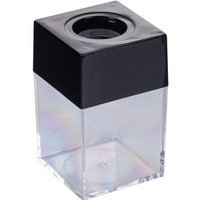 Pojemnik magnetyczny na spinacze OFFICE PRODUCTS, prostok�tny, pusty, transparentny
