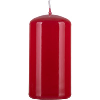 �wieca s�upek DONAU HOME Standard Gloss, 50x100mm, czerwony