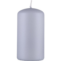 �wieca s�upek DONAU HOME Standard Lakier, 60x115mm, jasny szary metaliczny mat