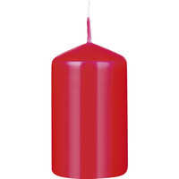 �wieca s�upek DONAU HOME Spiced Christmas, 40x70mm, 4 szt., pomara�cza z go�dzikami, czerwony