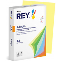 Papier ksero REY ADAGIO, A4, 160gsm, 49 ��ty kanarkowy pastel *RYADA160X471 R100, 250 ark