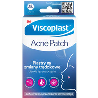 Plastry na zmiany tr�dzikowe VISCOPLAST-3M Acne Patch, ? 12 mm, 15 szt., pude�ko