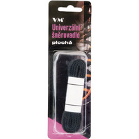 Sznurowad�a VM FOOTWEAR, p�askie, 155 cm, czarno-szare