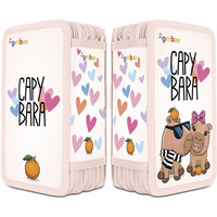 Pi�rnik szkolny GIMBOO, z wyposa�eniem, 3 komory, Kapibara 2025, r�owy