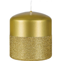 �wieca s�upek DONAU HOME Onyx, 80x90mm, z�oty