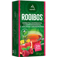 Herbata ASTRA Rooibos, z malinami i grejpfrutem, 20 torebek