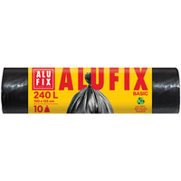 Worki na �mieci ALUFIX Economy, HDPE, 240l, 10 szt., czarna