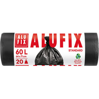 Worki na �mieci ALUFIX, HDPE, 60l, 20 szt., czarne