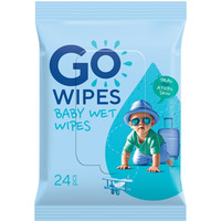 Chusteczki nawil�ane dla dzieci GOWIPES, do sk�ry wra�liwej i atopowej, 24 szt