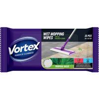 Chusteczki do mopowania pod��g na mokro VORTEX, tropikalna oaza, 15 szt