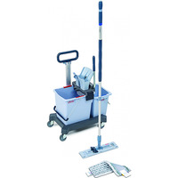 Zestaw VILEDA Professional UltraSpeed Pro Ready to Go, w�zek dwuwiaderkowy, kij teleskopowy, wk�ad r-MicroLite Max mop