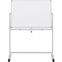 Tablica mobilna sucho�. -magn. OFFICE PRODUCTS, dwustronna, lakierowana, rama aluminiowa, 110x75cm, bia�a