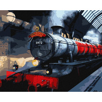 Malowanie po numerach IDEYKA, 40x50cm, metallic, Harry Potter: Expres do Hogwartu, 1 szt