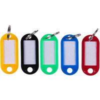 Zawieszki na klucze Q-CONNECT, 50x22mm, 100 szt., mix kolor�w