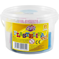 Plastelina xxl 8-kolorowa, wiaderka 0, 5 kg Sweet Colours 01624 KOMA-PLAST