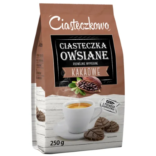 Ciasteczkowo-Kakaowe Ciasteczka Owsiane 250g, 4599 SANTE