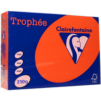 Papier xero A4 210g czerwie� kardynalska TROPHEE xca42207 250 ark