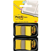 Zak�adki indeksuj�ce POST-IT (680-Y2EU), PP, 25, 4x43, 2mm, 2x50 kart., ��te