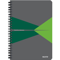 Ko�onotatnik OFFICE A5 kratka zielony 44581055 LEITZ