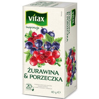 Herbata VITAX �urawina i porzeczka 20t owocowo-zio�owa