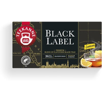 Herbata TEEKANNE Black Label cytryna 20 kopert czarna