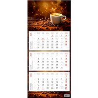 Kalendarz tr�jdzielny ekonomiczny KS045B KAWA 2026 WOKӣ NAS