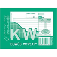 402-5 KW Dow�d Wyp�aty, A6 80 kartek, MICHALCZYK&PROKOP
