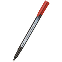Cienkopis pointliner colour, czerwony z tuszem na bazie wody, S40-B PENTEL