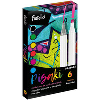Airbrush markery wymienne 6 kolor�w Fiorello GR-5604-6 170-2789