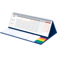 Kalendarz z notesem Maxi miesięczny spiralowany KB053B granat 2026 WOKÓŁ NAS