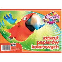 Zeszyt papier�w kolorowych A5 8 kaertek Sweet Colours 00252 KOMA-PLAST