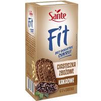 Fit Ciasteczka Zbo�owe Kakaowe Bez Cukru 300g, 6x4szt K 9195 SANTE