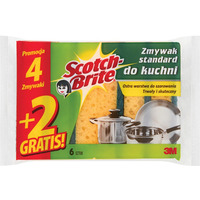 G�bka zmywania SCOTCH BRITE, uniwersalna, do trudnych zabrudze�, 4+2sz