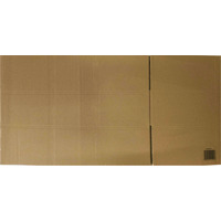 Karton wysy�kowy/klapowy do paczkomat�w DOTTS, Gabaryt A, 360g., zew.640x380x80, tektura 3-warstwy szara