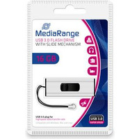 Pami�� Pendrive MediaRange 16GB USB 3.2 Gen 1 mo�liwo�� zawieszenia, srebrno-czarny, MR915