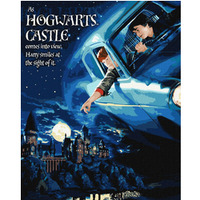 Malowanie po numerach IDEYKA, 40x50cm, metallic, Harry Potter: Lot samochodem, 1 szt