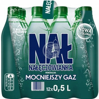 Woda NA��CZOWIANKA mocniejszy gaz 0.5L butelka PET zgrzewka 12 szt. KAUCJA