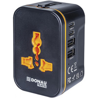 Adapter podr�ny DONAU TRAVEL 205, czarny