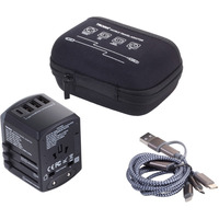 Adapter podr�ny TROIKA World Travel, czarny