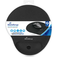 Podk�adka pod myszk� i nadgarstek �elowa czarna MEDIARANGE MROS250