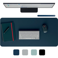 Mata Leitz na biurko, 800 x 400 mm, ciemnoniebieska 53820068