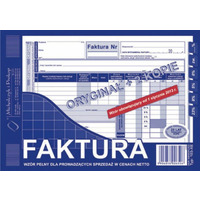 103-XE Faktura VAT A5 80kartek orygina + 2kopie MICHALCZYK i PROKOP