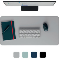 Mata Leitz na biurko, 800 x 400 mm, jasnoszara 53820085