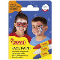 Kredki do malowania twarzy JOVI Adventure, 3x5, 6g, 3 szt., mix kolor�w