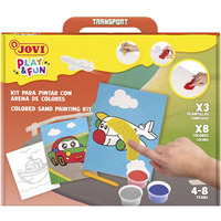 Zestaw do malowania piaskiem JOVI Play&Fun, pojazdy