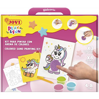Zestaw do malowania piaskiem JOVI Play&Fun, jednoro�ce