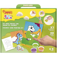 Zestaw do malowania piaskiem JOVI Play&Fun, dinozaury