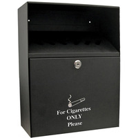 Popielniczka �cienna Q-CONNECT, 7l, czarna